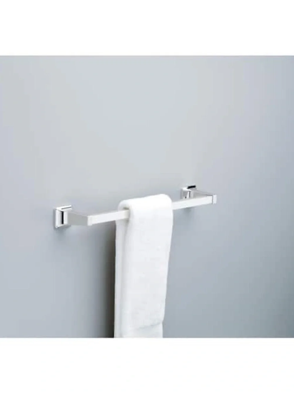 Chrome Finish Square Towel Bar